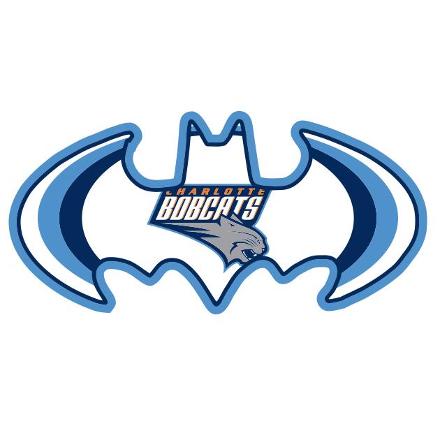 Charlotte Bobcats Batman Logo DIY iron on transfer (heat transfer)